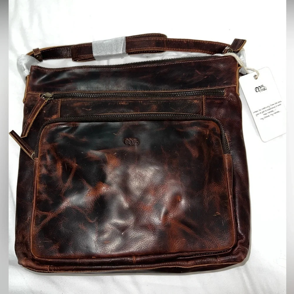 NWT Mou Meraki Genuine Leather Crossbody Purse